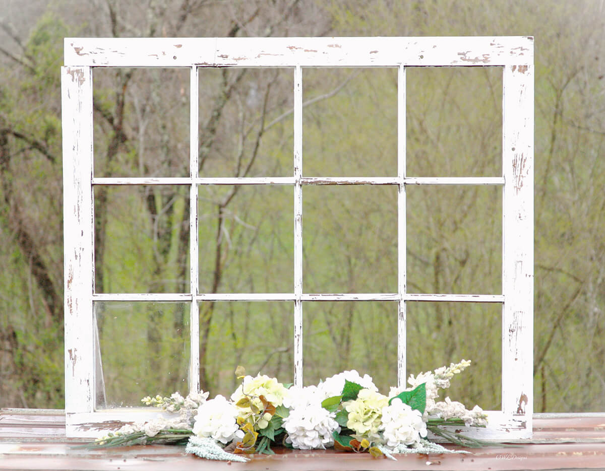 White window frame